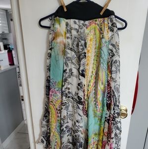 Coldcreek long multicolor skirt M